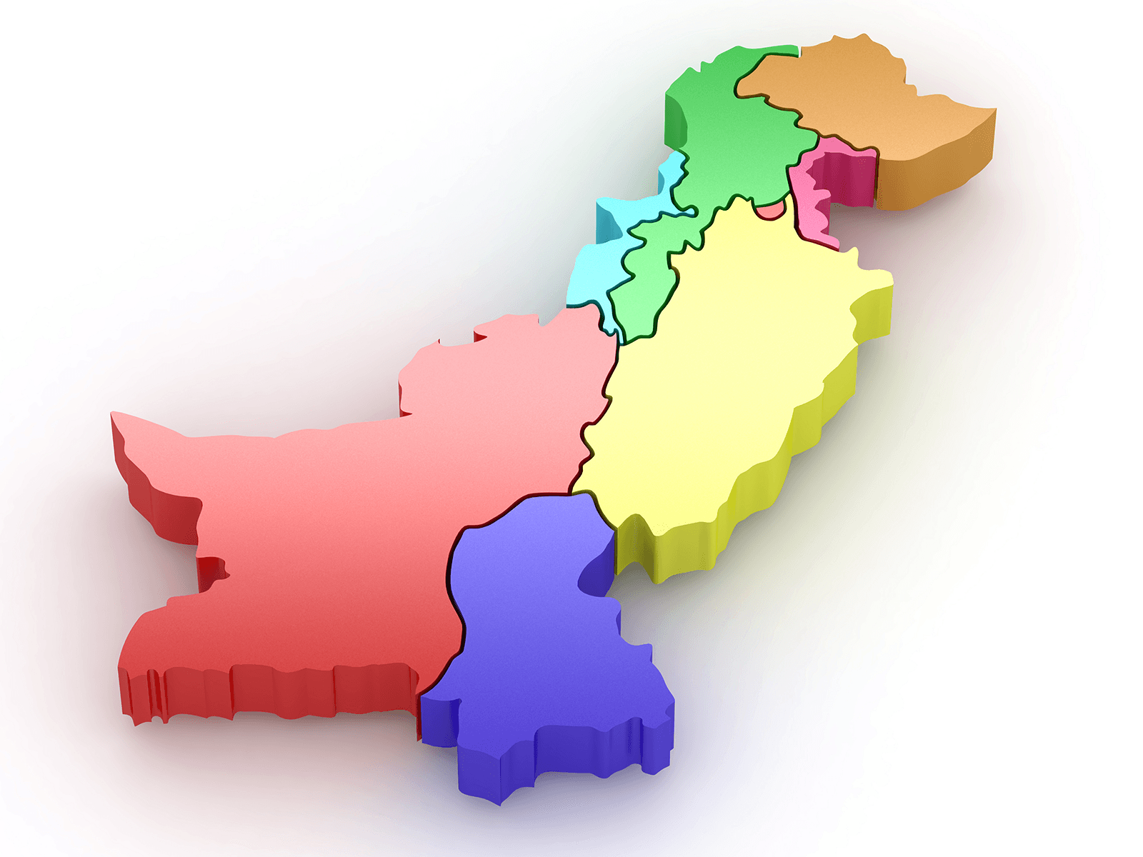 Pakistan Map - Political Pakistan map outline/