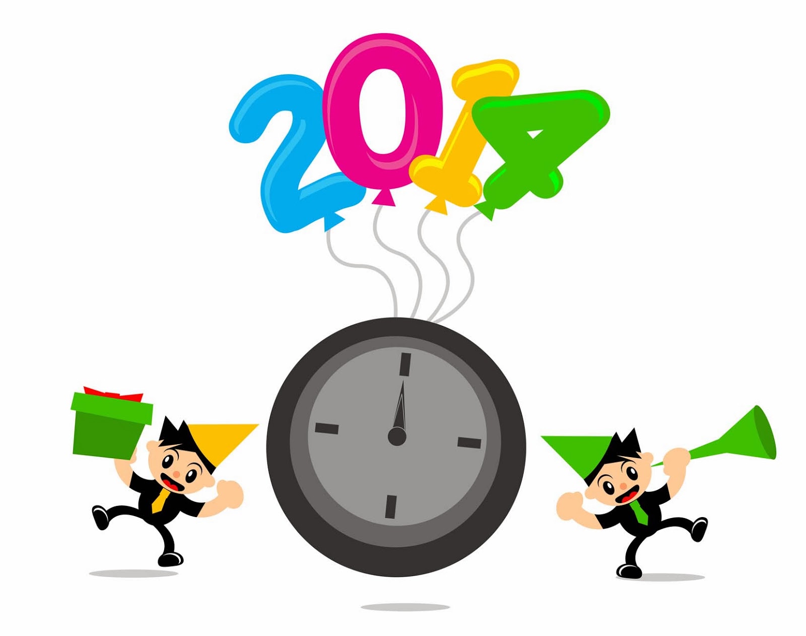 Graphic Design Reference: Free Vector of New Year 2014 Themes ...