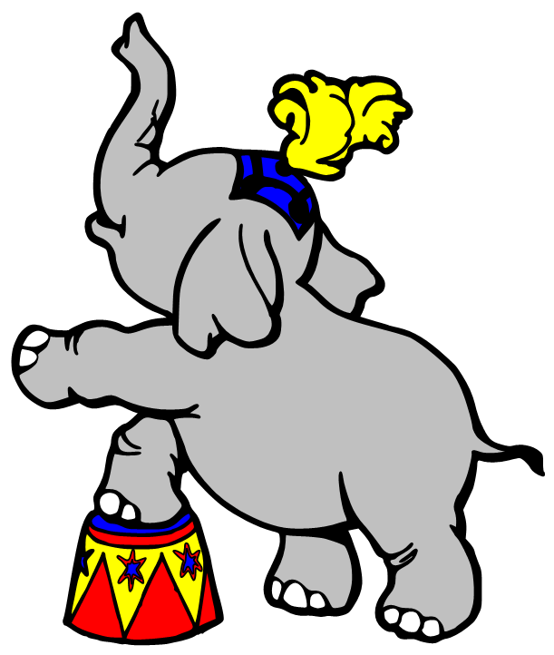 Cartoon Circus Elephant - Cliparts.co