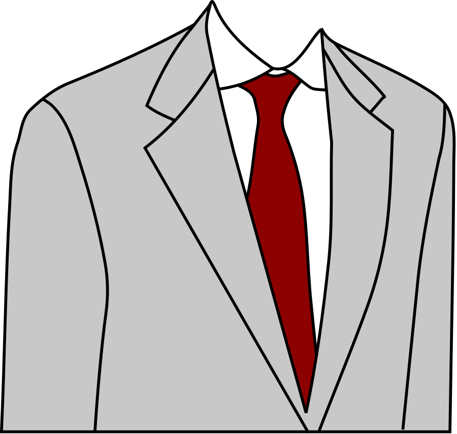 Light grey suit medium 600pixel clipart, vector clip art ...