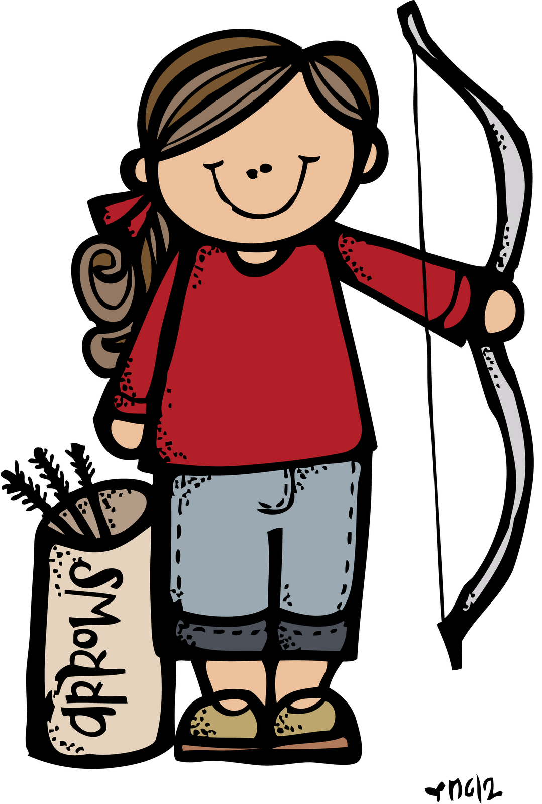 Girl Archery Clipart Images & Pictures - Becuo