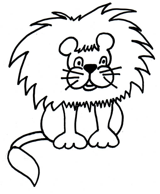 Cartoon Lion Black And White Images & Pictures - Becuo