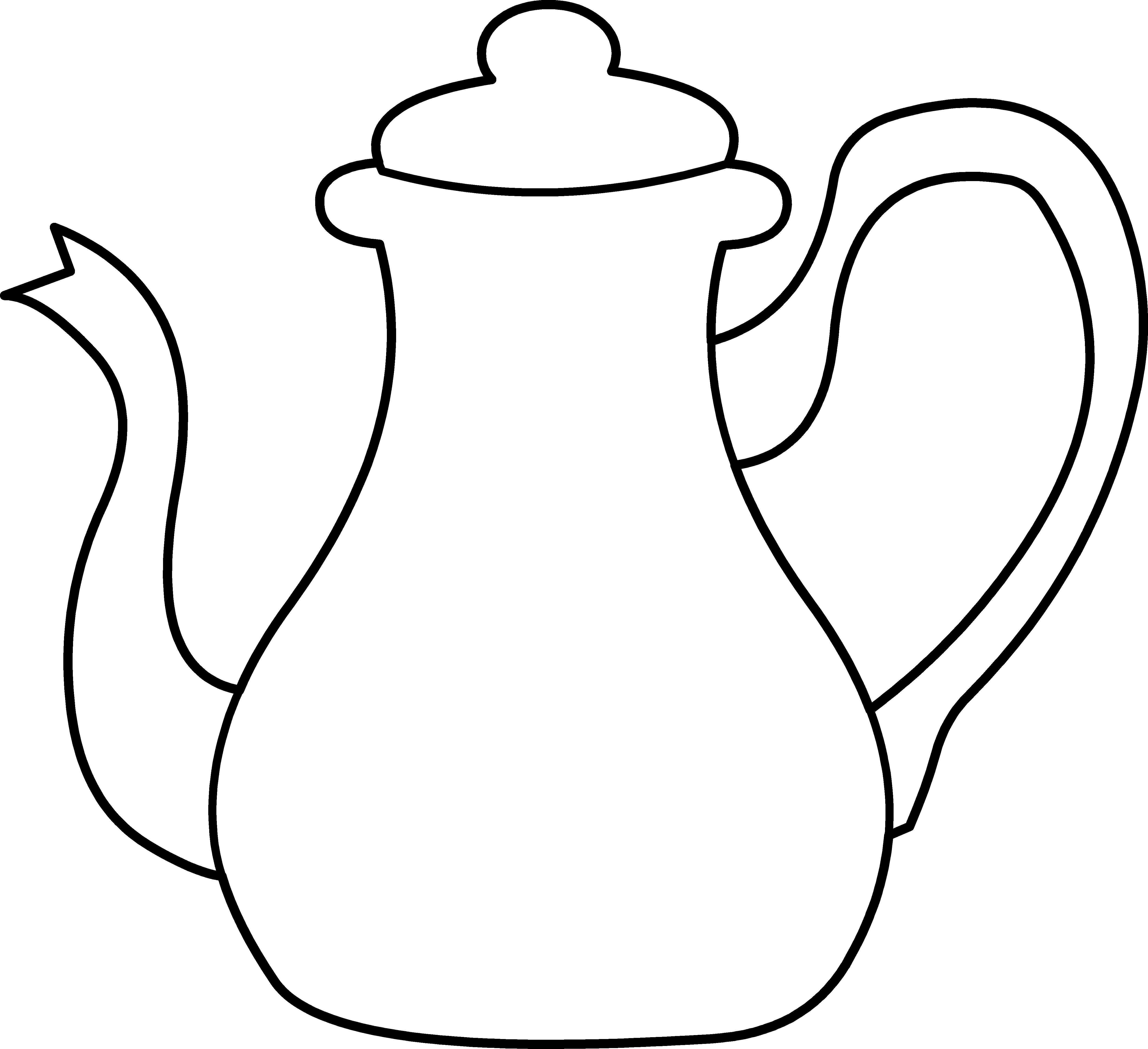 Images For > Tea Party Clip Art Black And White