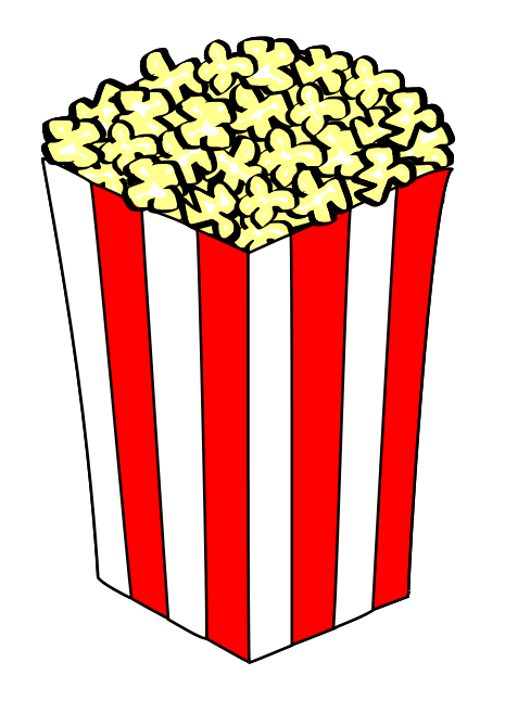 Popcorn Clipart Black And White | Clipart Panda - Free Clipart Images