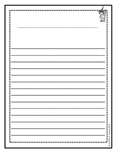 Paper For 3rd Grade Writing