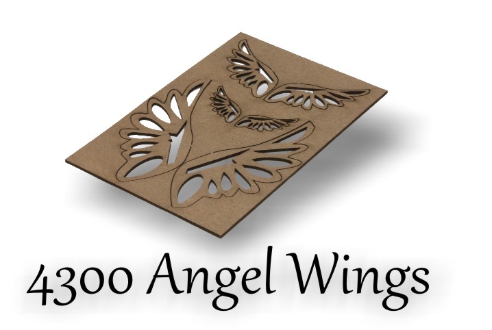 Angel Wings - Chipboard [4300] : Want 2 Scrap, Live life ...