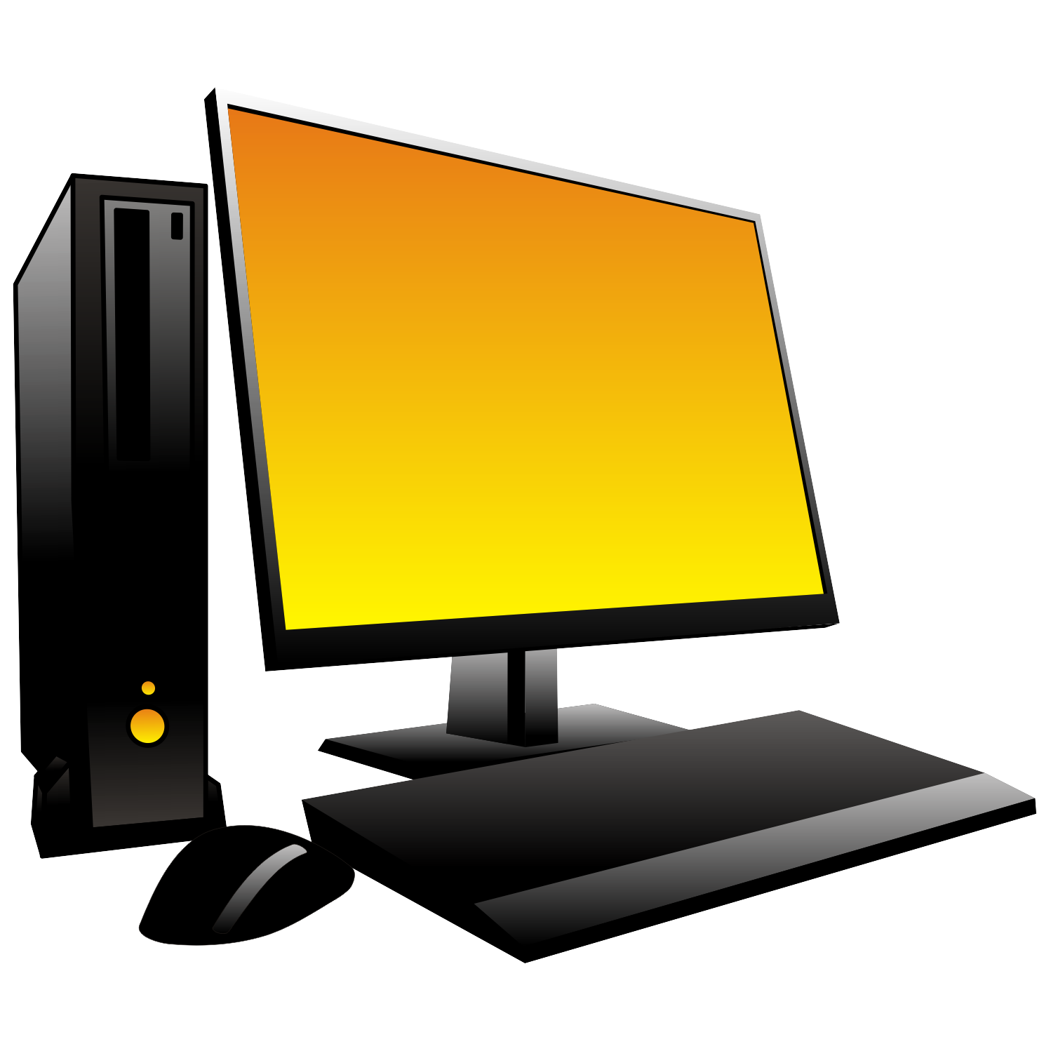 Vector for free use: Desktop computer icon - ClipArt Best ...