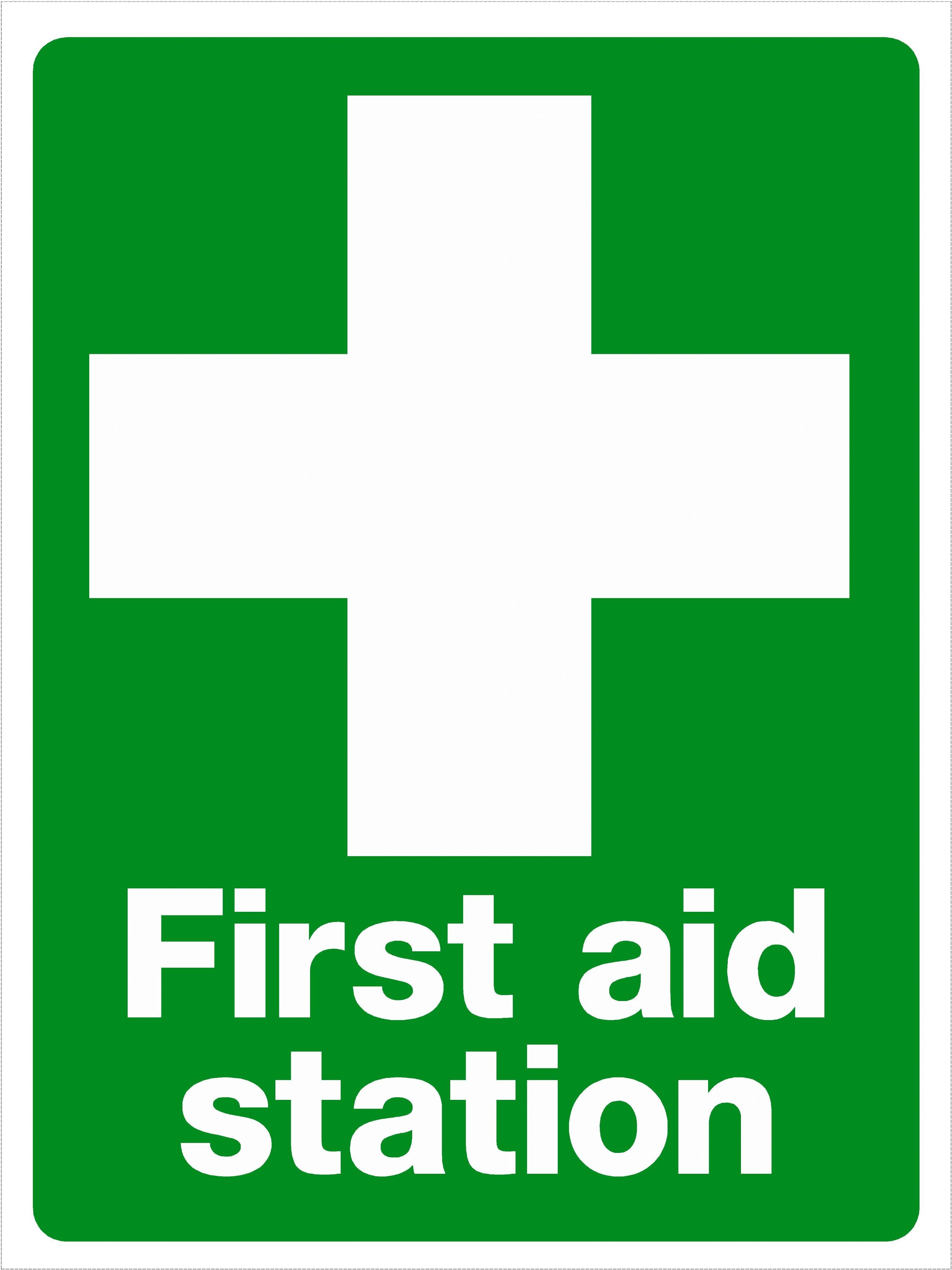 First Aid Station Safety Sign 150x200mm - ClipArt Best - ClipArt Best