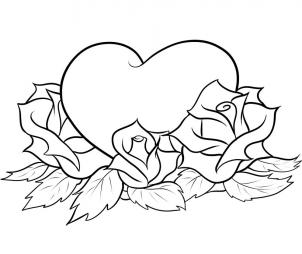 How to Draw Hearts and Roses, Step by Step, Tattoos, Pop Culture ...