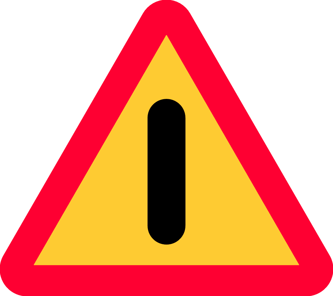 File:Roadsign-Warning-Sweden-General Caution.png - Wikipedia, the ...