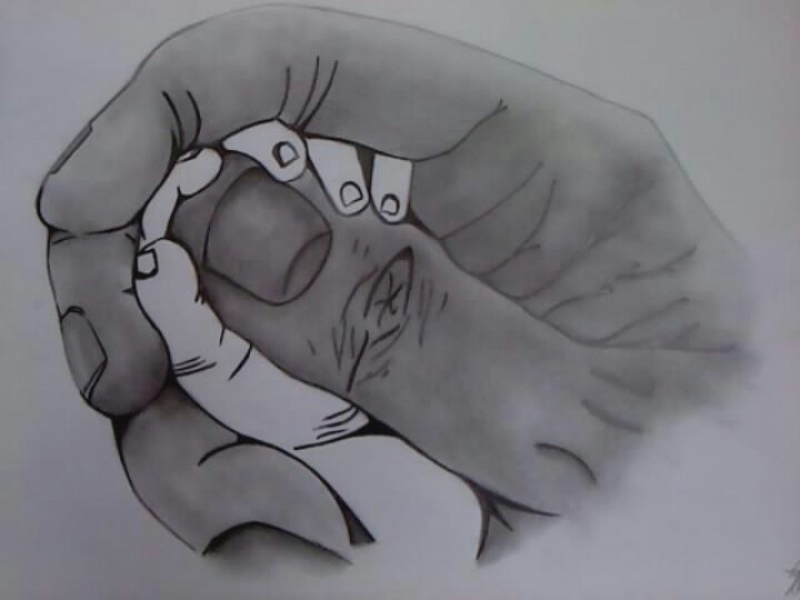 Pencil drawing - babies hand, parents hand | Baby drawing | Pinterest
