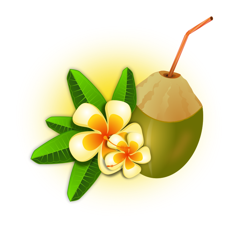 Clipart - Coconut Cocktail