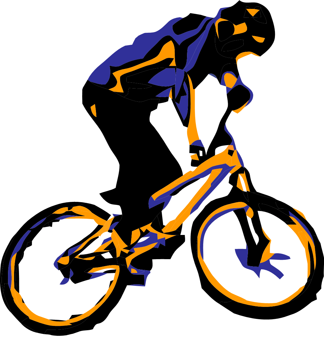 Mountain Bike Clip Art Clipart - Free Clipart