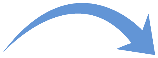 Blue Curved Arrow Clipart – Cliparts