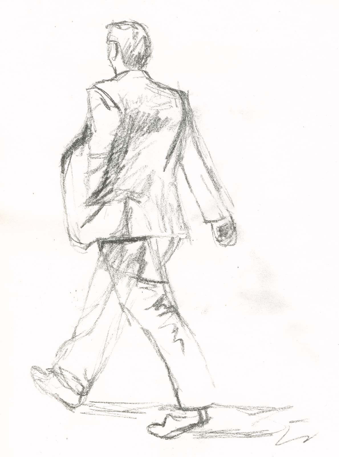 Walking Man Drawing Cliparts.co