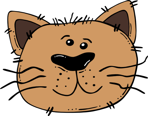 Cartoon Cat Face clip art Free Vector / 4Vector