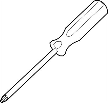Free philips-head-screwdriver-outline Clipart - Free Clipart ...