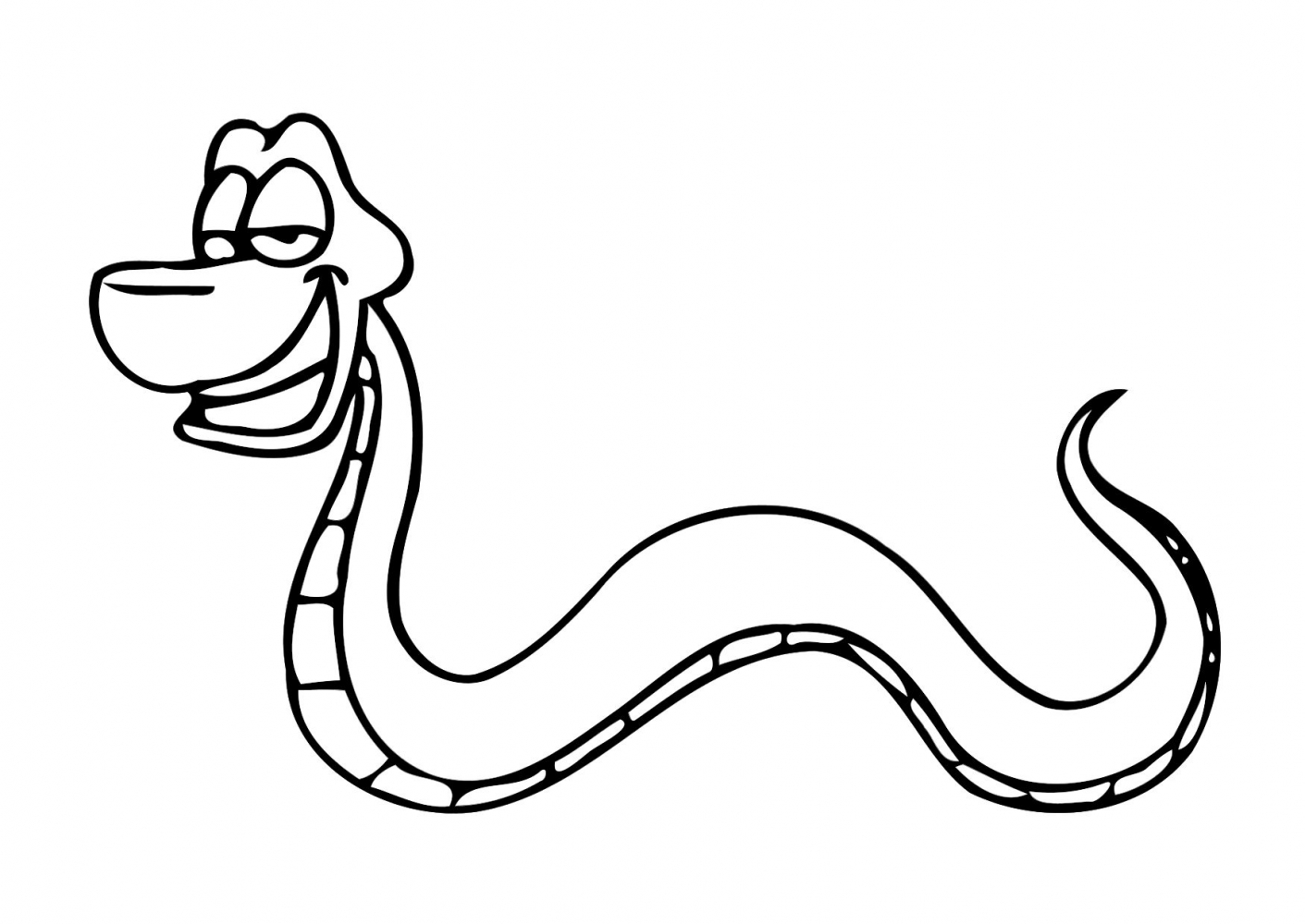children helping snake Colouring Pages