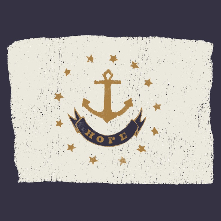 Vintage Nautical Hope Flag & Anchor | Frank Ozmun | Graphic Design ...