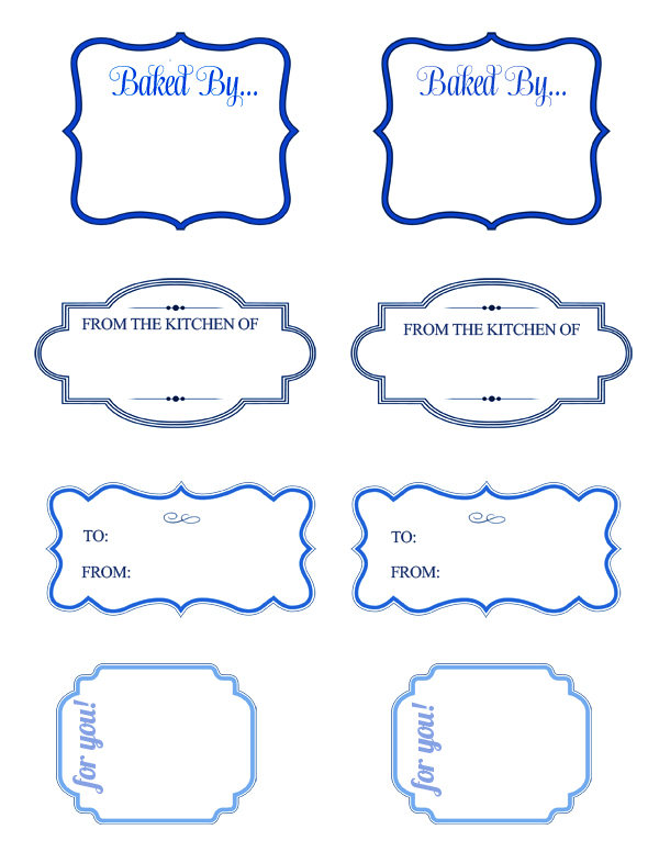 Free Printable Baking Gift Tags - Cliparts.co