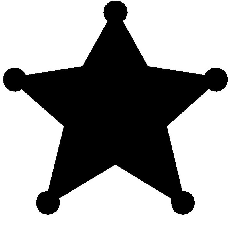Sheriff's Star Decal