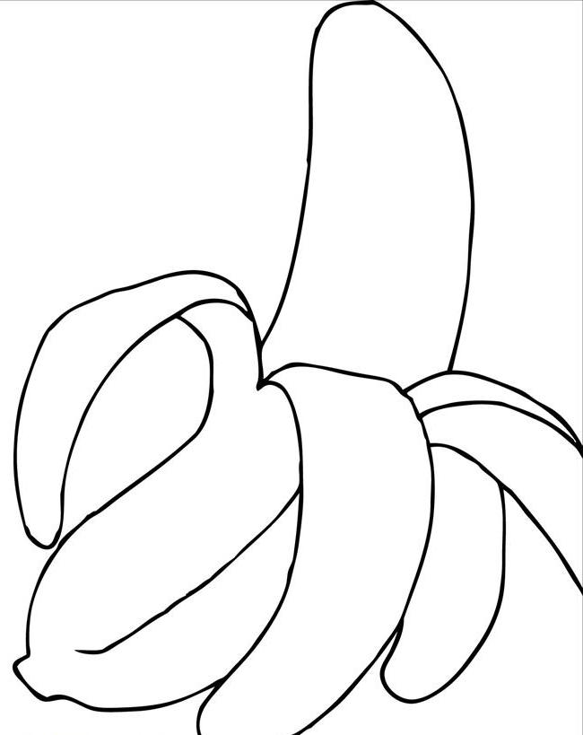 A Bananas Fruit Coloring Pages - Food Coloring Pages : iKids ...