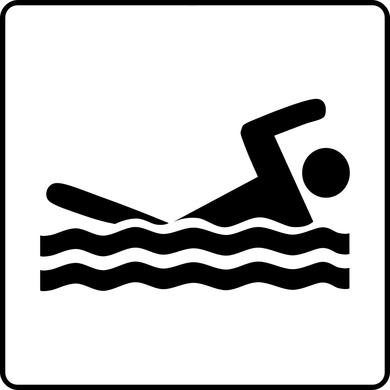 Clipart - Hotel Icon Has Pool