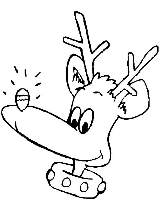 Cartoon Reindeer Coloring Pages | Find the Latest News on Cartoon ...