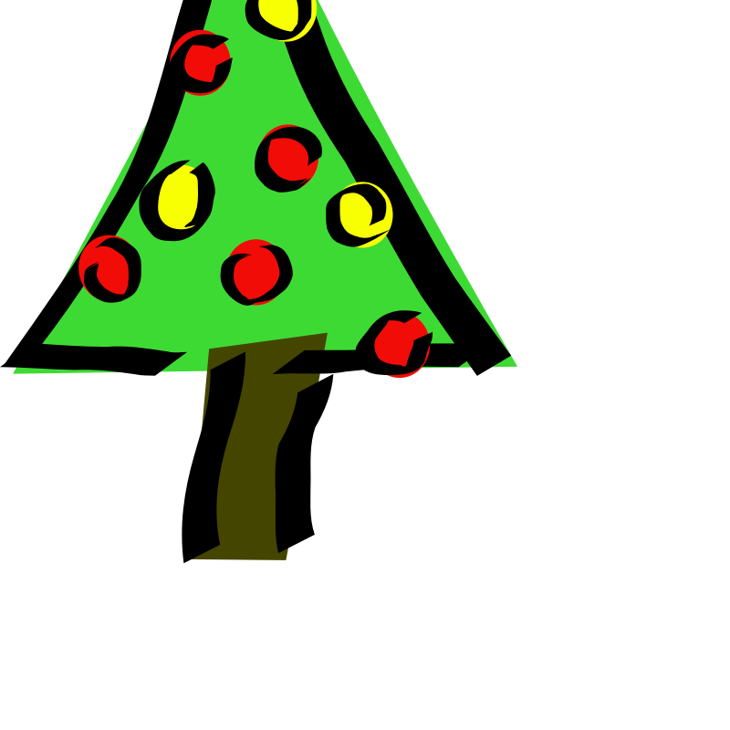 Clipart - christmas tree