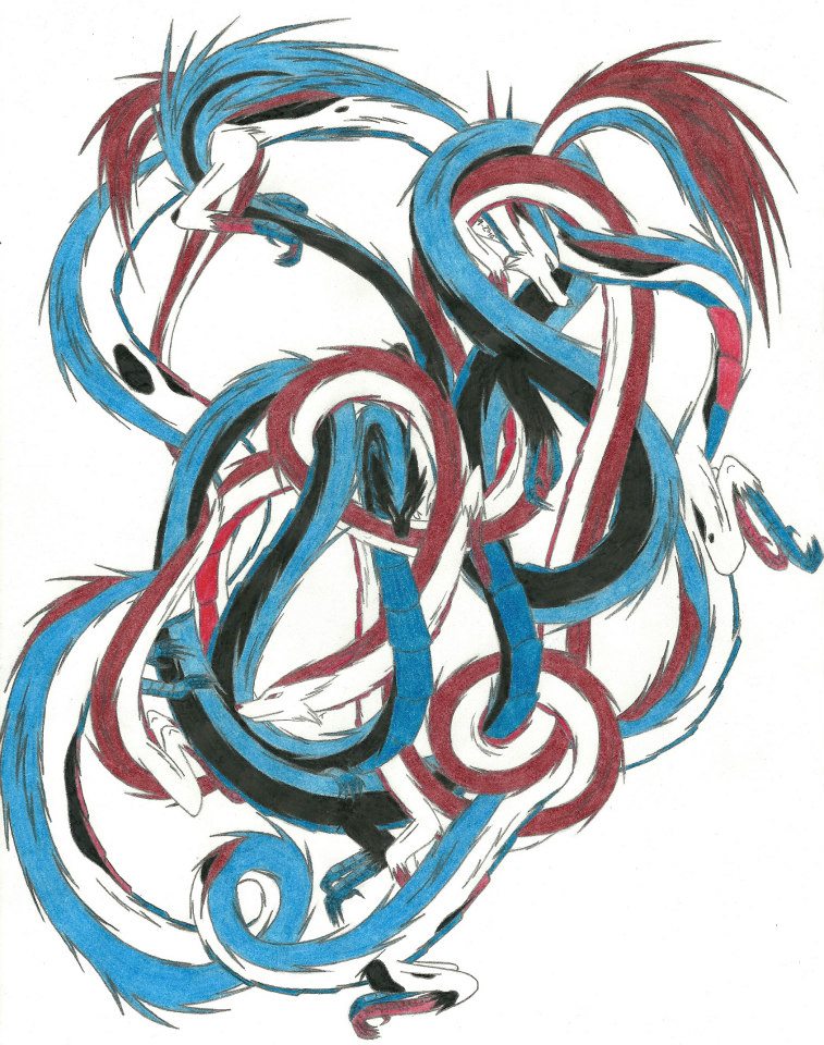 deviantART: More Like Water Dragon Sketch by GhostlyMetalhead