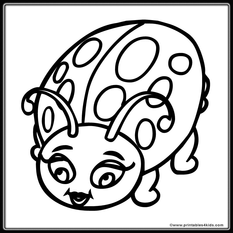 Related Pictures Cute Ladybug Coloring Pages Cute Ladybug Coloring ...