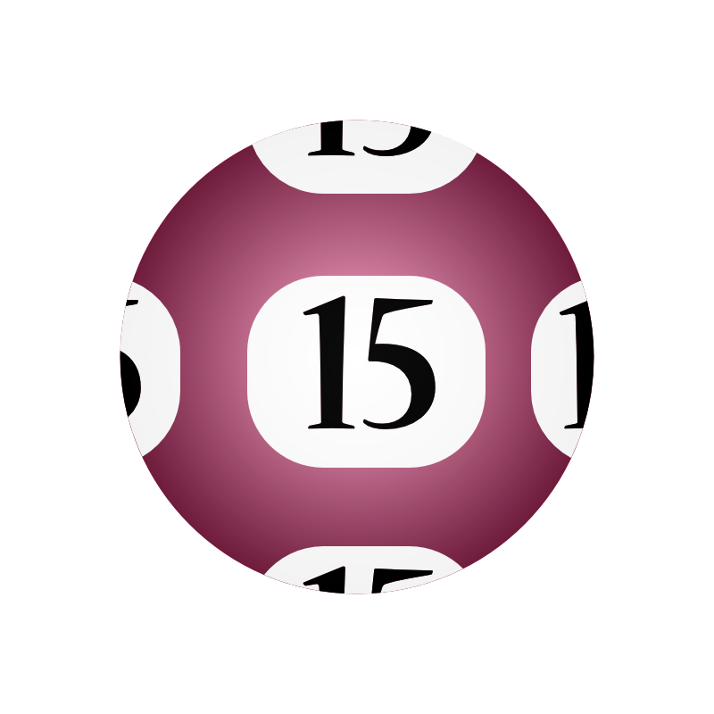 Clipart - #15 Lotto Ball