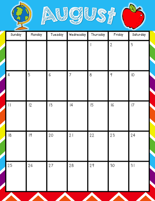 Teacher Laura: Printable Calendar Freebie 2013-2014