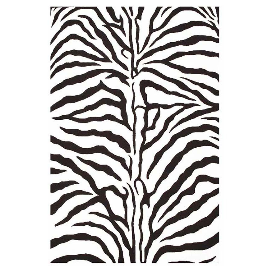 Hand-tufted-Zebra-Stripe-Wool- ...