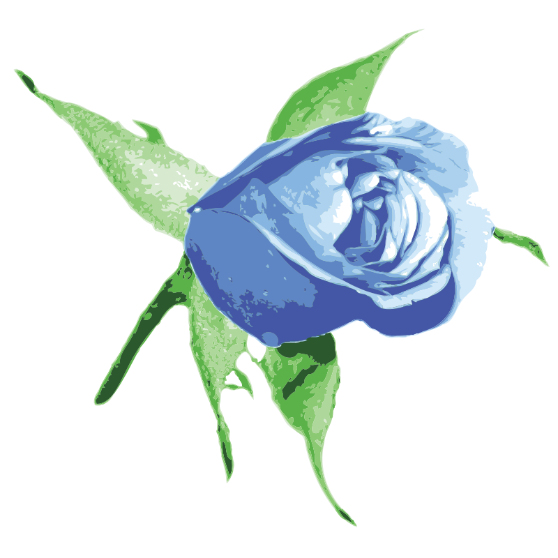 Clipart - Raseone Rose Blue