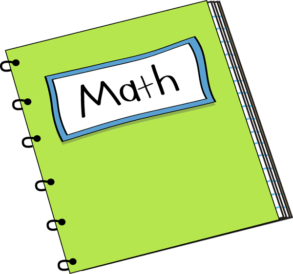Math Notebook Clip Art - Math Notebook Vector Image