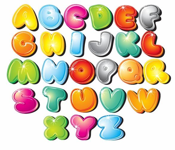 Cartoon Style Letters Vector Set | Free Vector Graphics | All Free ...