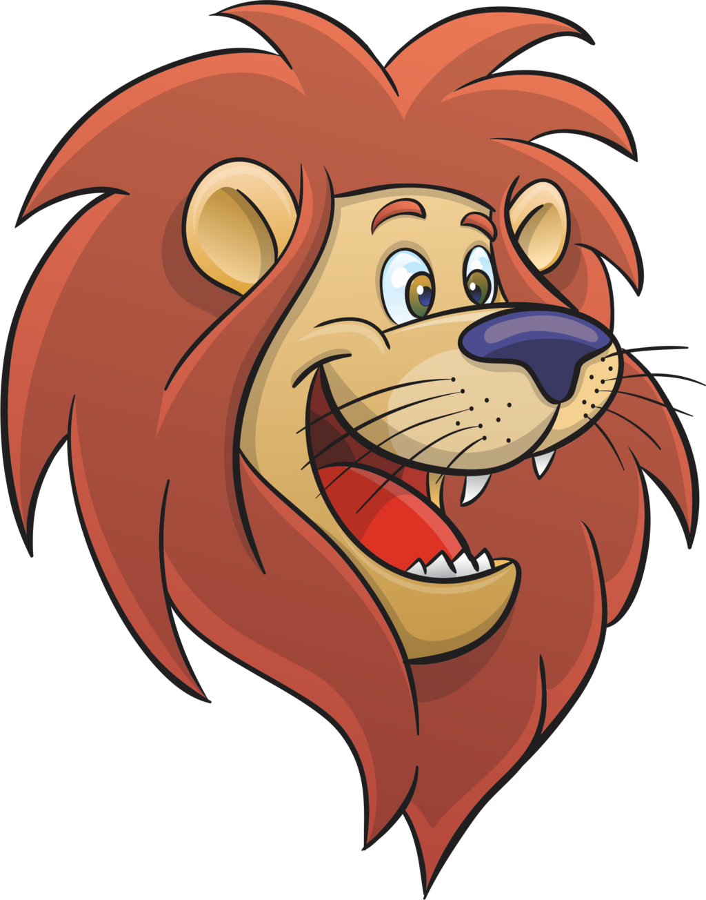 Lion Face Cartoon - Cliparts.co