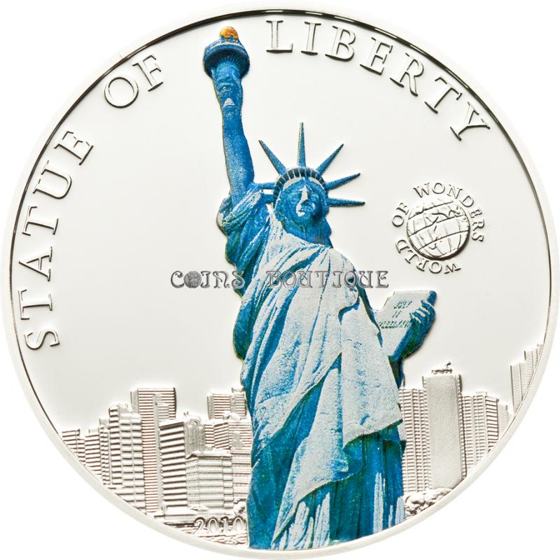 Silver Coins- Statue Of Liberty 5$ Silver Proof Palau 2010 ...