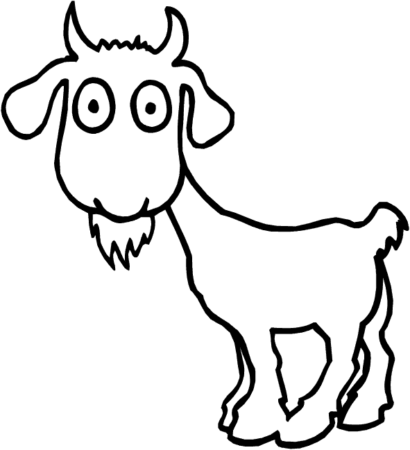 g for goat Colouring Pages