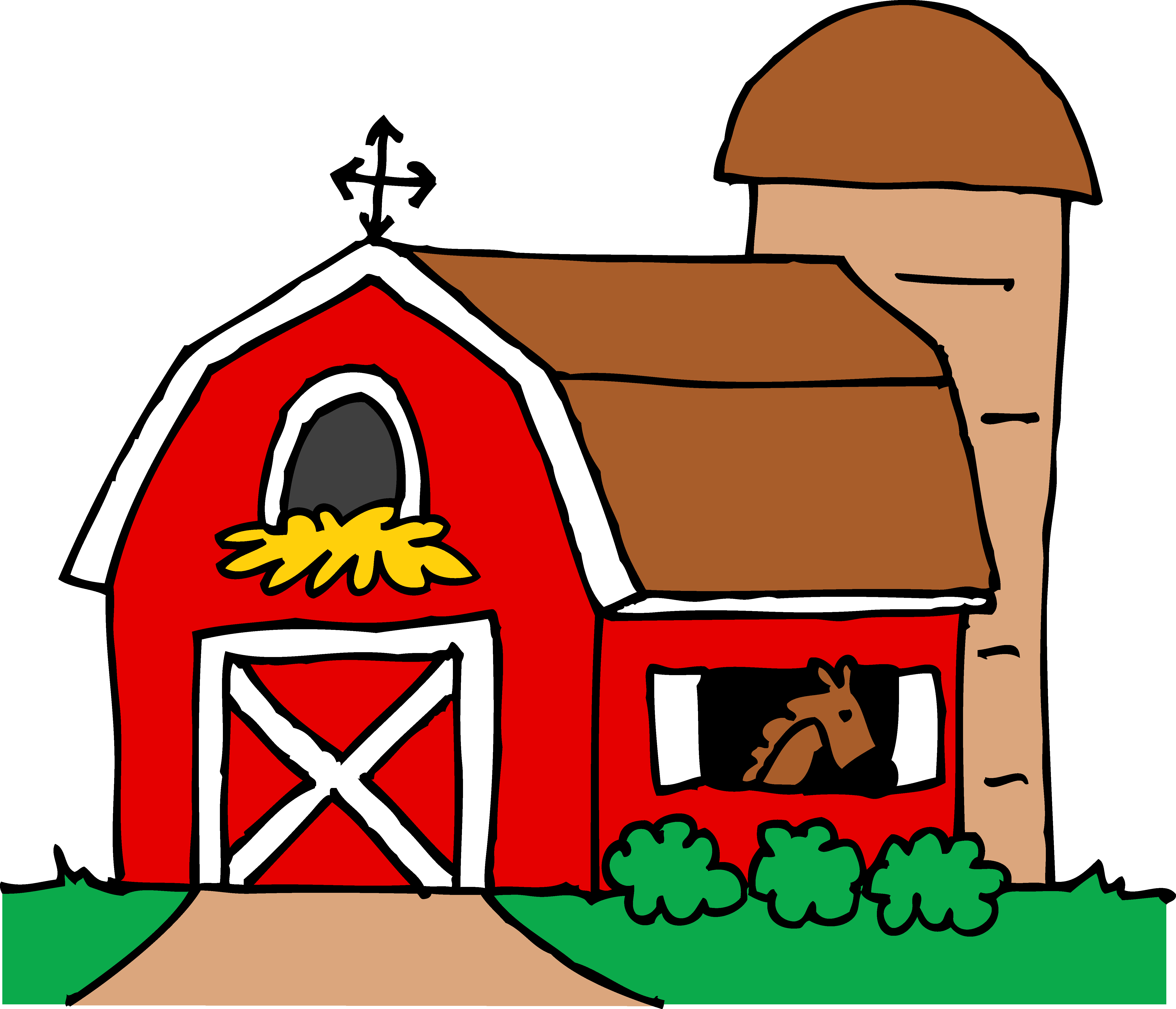Little Red Barn Clipart - Free Clip Art