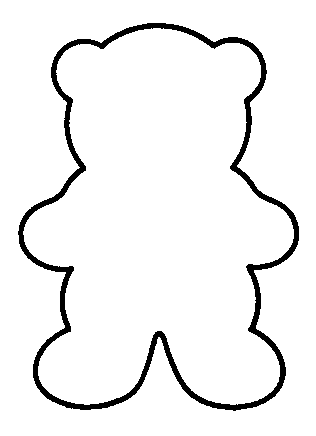 Outline Teddy Bear Coloring Page Cut Out Allentown Pa News ...