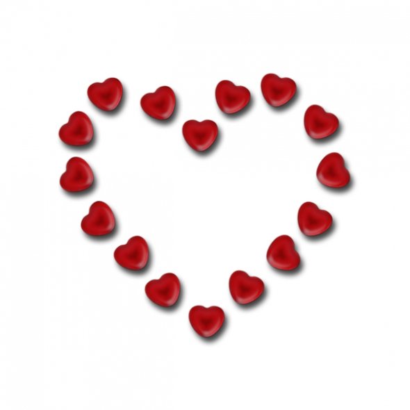 Pix For > Small Red Hearts Clip Art