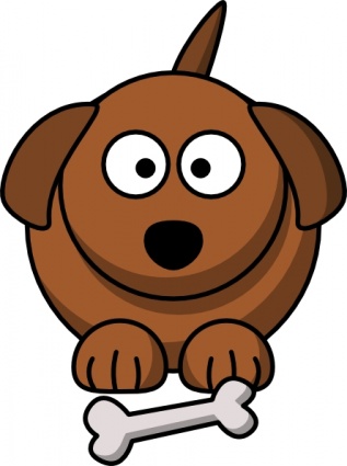 Cute Dog With Bone Clip Art | Clipart Panda - Free Clipart Images
