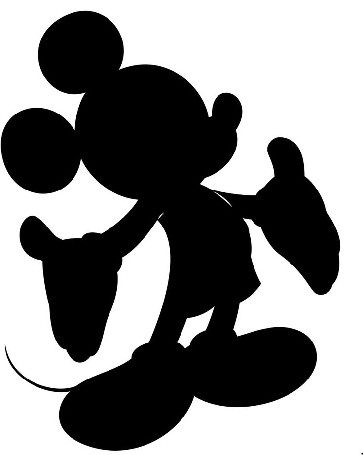 mickey silhouette | Stencils/ Sihouettes I like | Pinterest