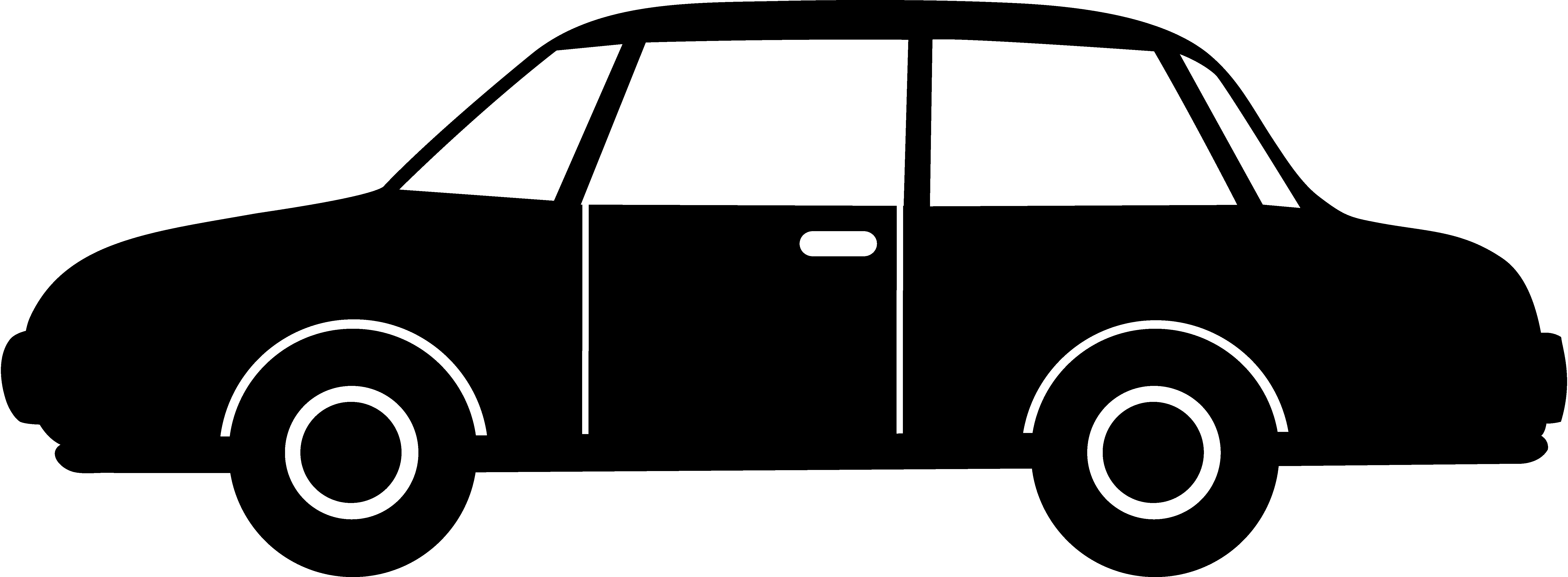 Black Car Silhouette - Free Clip Art