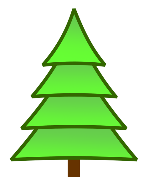 Evergreen Tree Symbol - Free Christmas Graphic