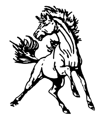 Pix For > Mustang Mascot Logo