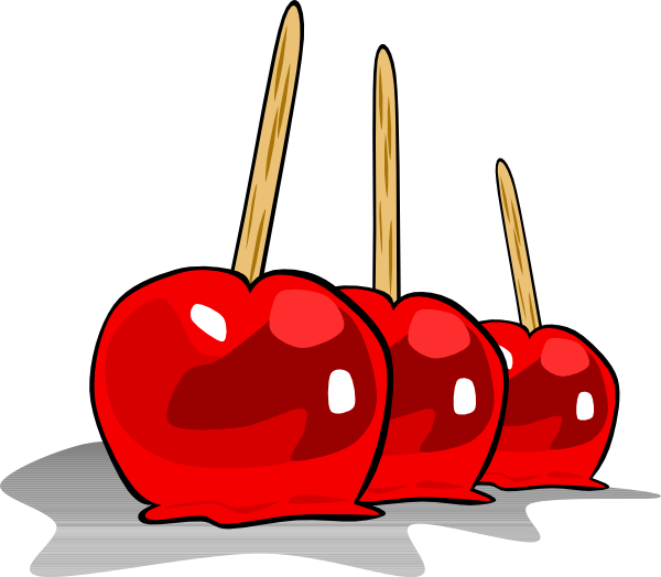 Candied Apples clip art - vector clip art online, royalty free ...