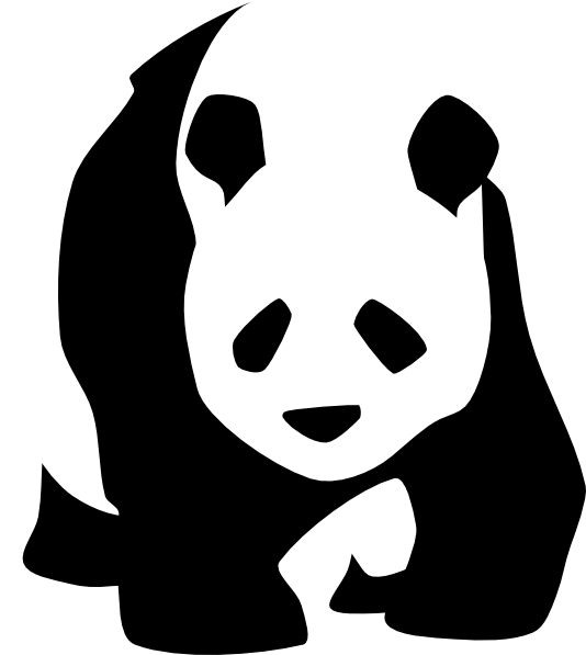 Panda 1 clip art - vector clip art online, royalty free & public ...